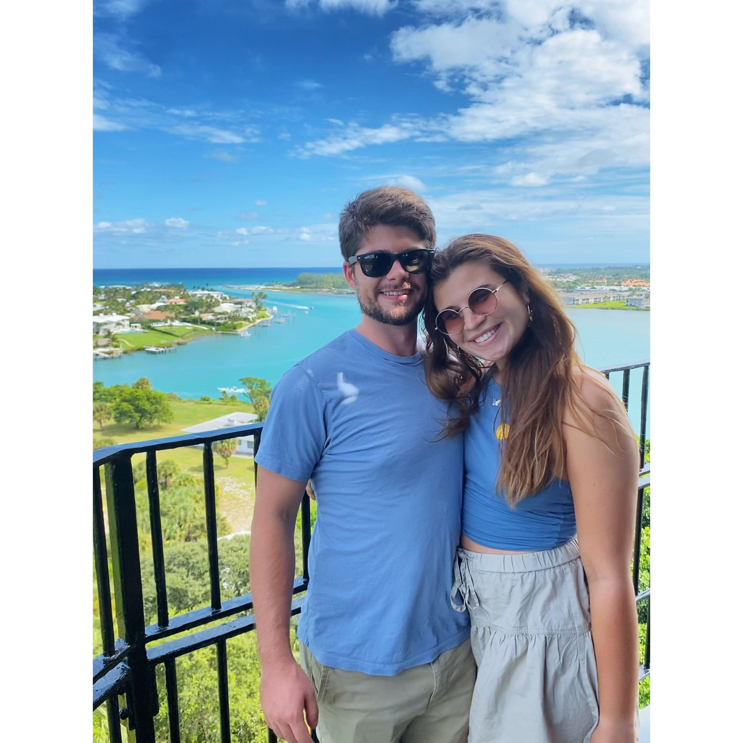 The top of the lighthouse in Jupiter. Right before starting our long distance relationship.