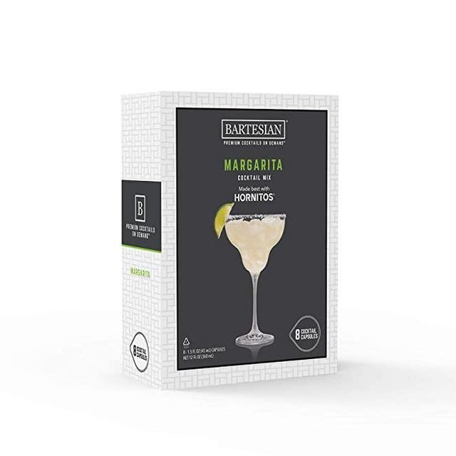 Bartesian Margarita Cocktail Mixer Capsules, Pack of 8 Cocktail Capsules, for Bartesian Premium Cocktail Maker (55418)