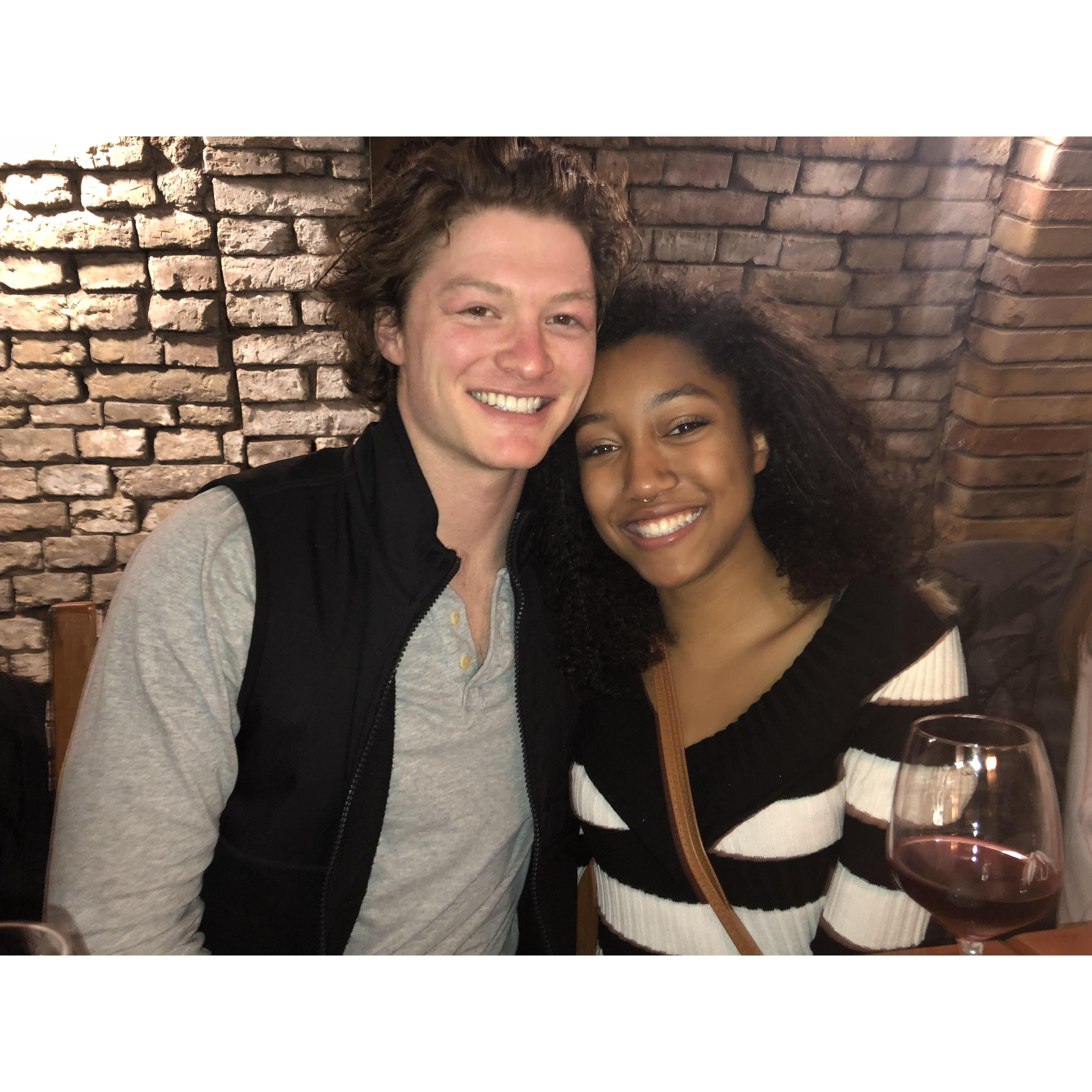 Our first photo together!