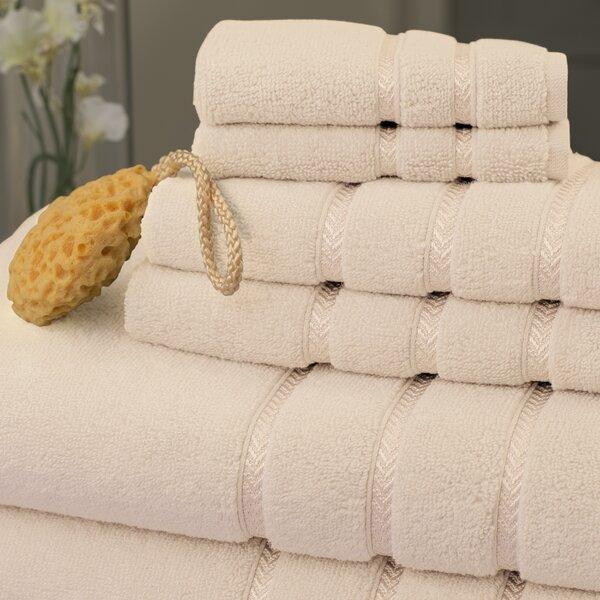 Elegance Luxury 6 Piece 100% Cotton Towel Set (Set of 6)