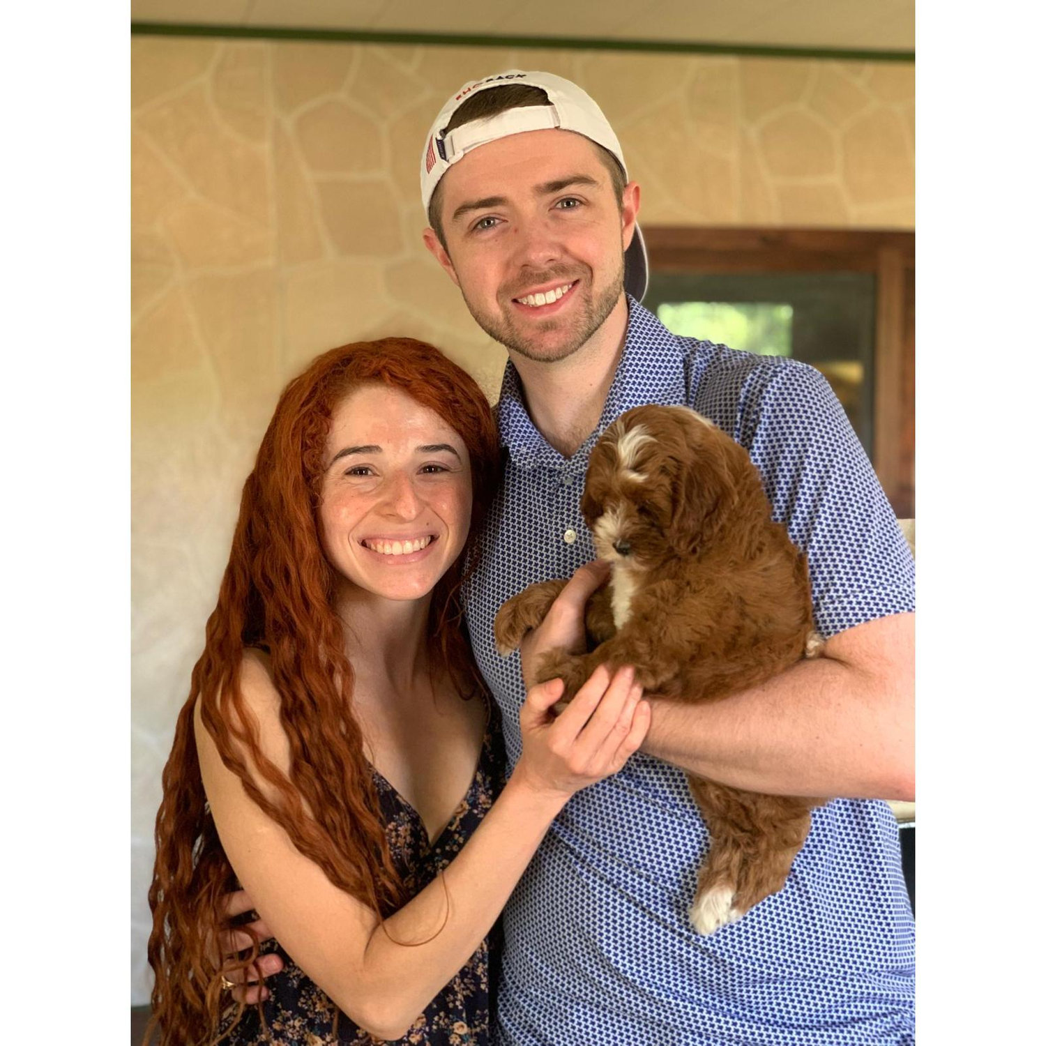 The day we became dog parents! Amber was shaking, 7 weeks old and only 3.4 pounds! (Aug 20, 2023)