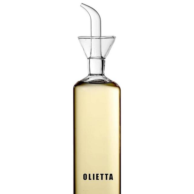 Borosilicate Glass Oil Bottle - 250ml Non Drip Olive Oil Dispenser, Vinegar Drizzler, Leak Proof Pourer, Easy Clean Drip Free