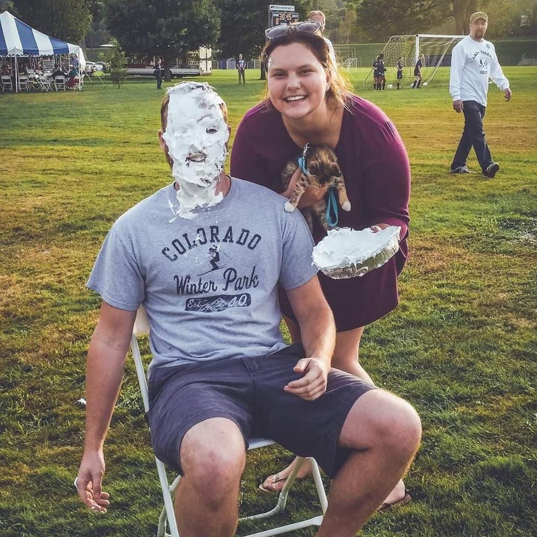 Supporting greek life the best way we know how, with our first addition to our family, Maple