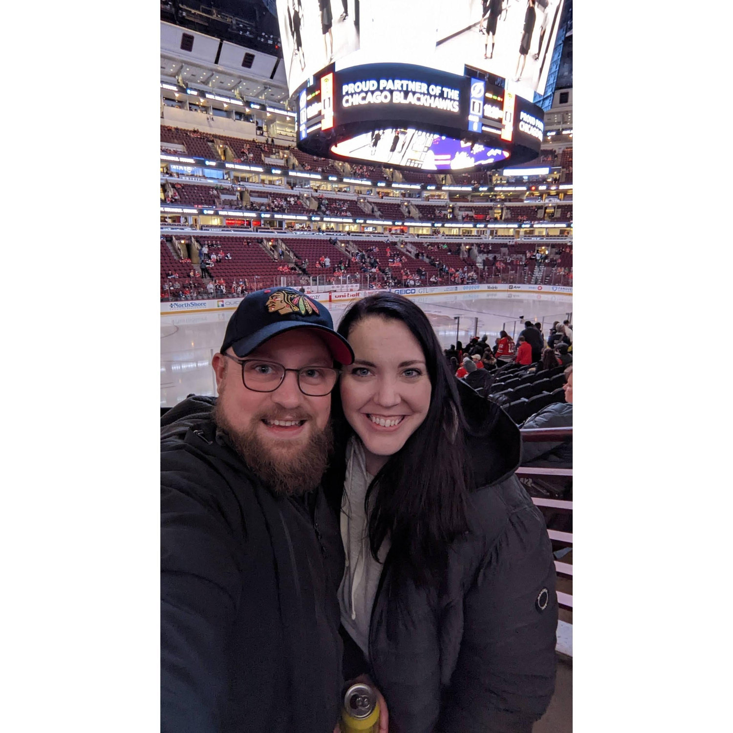 Colleen's 1st Chicago Blackhawks game