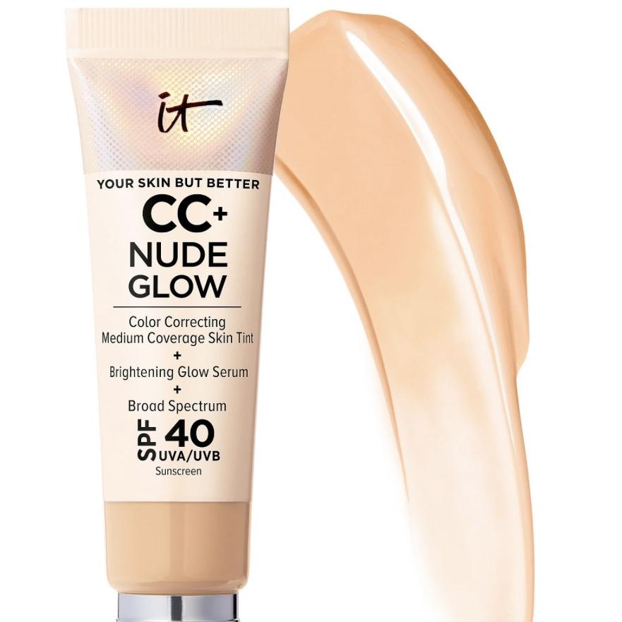 CC+ Nude Glow Lightweight Foundation + Glow Serum with SPF 40 and Niacinamide