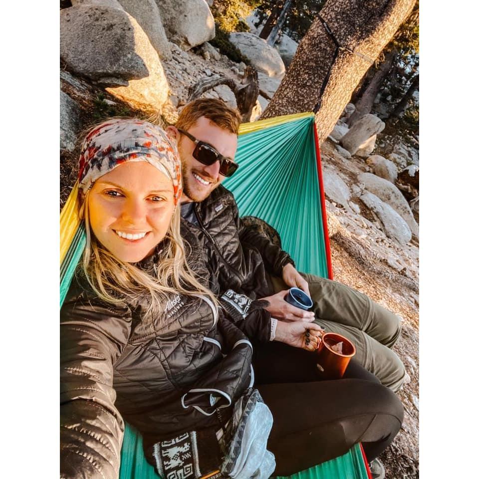 Our first backpacking trip! Our favorite thing to do together is spend time outdoors.
