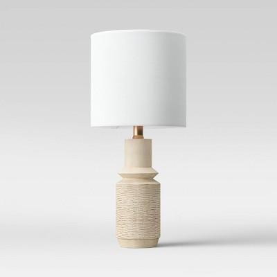 Textured Wood Simple Accent Lamp White - Project 62™
