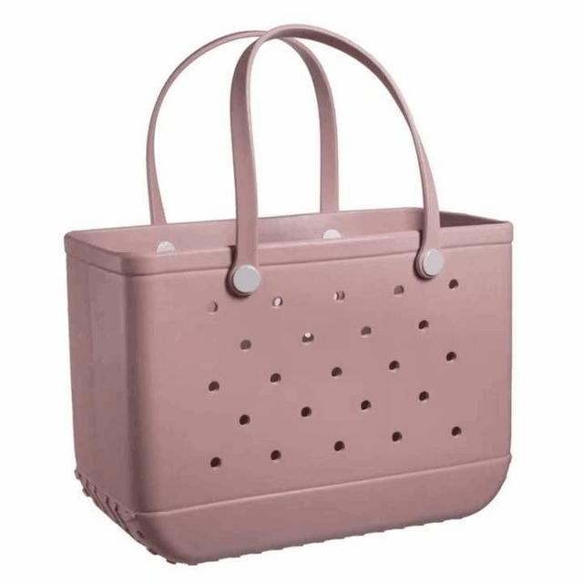 WEST END Beach Tote Bag Size XL - Waterproof Outdoor Portable Travel Washable Sand Proof Blushin Pink Color