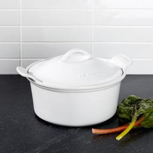 Le Creuset ® Heritage Covered Round White Baking Dish