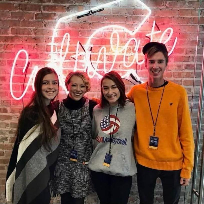 First time we met at a college visit day