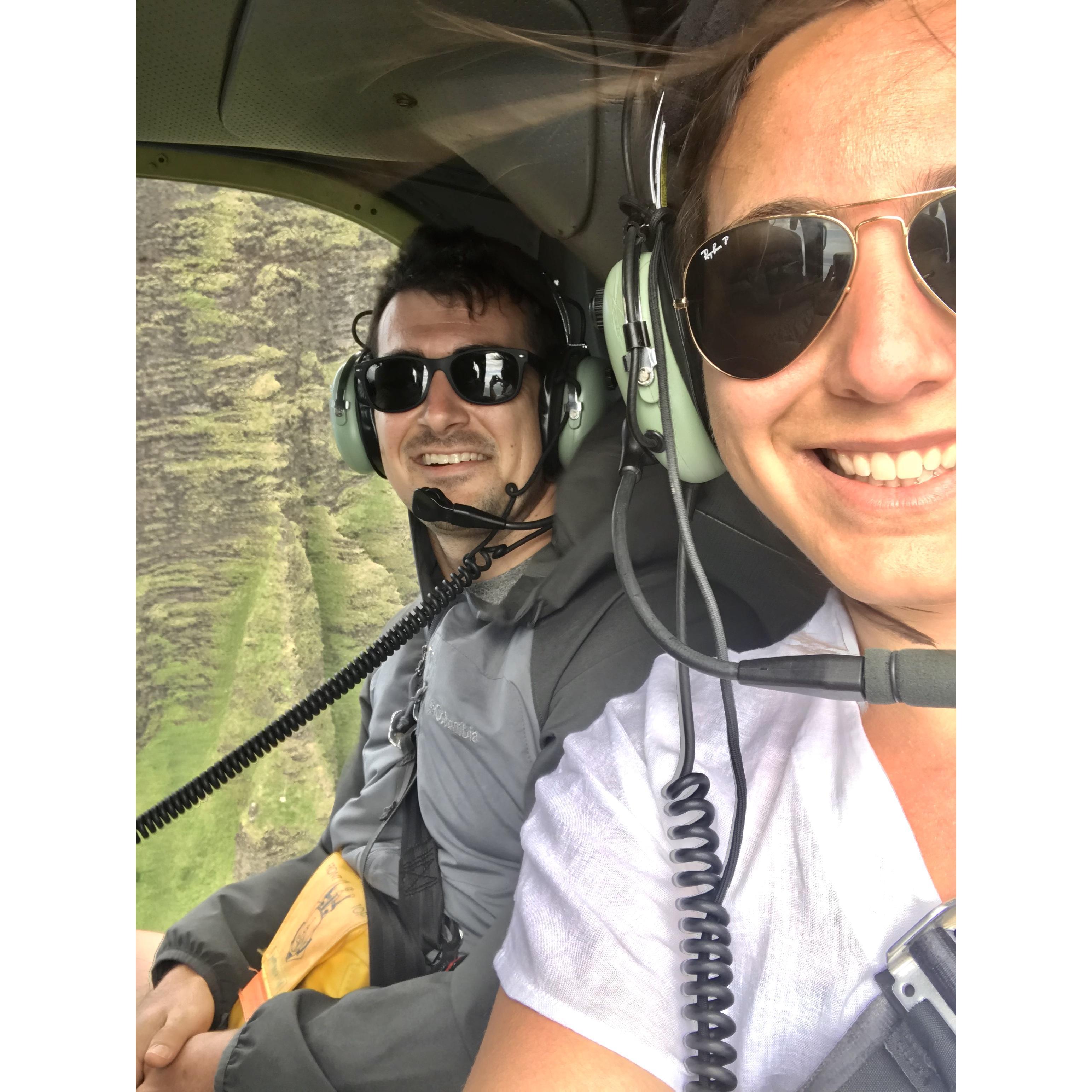 Helicopter tour in Kauai