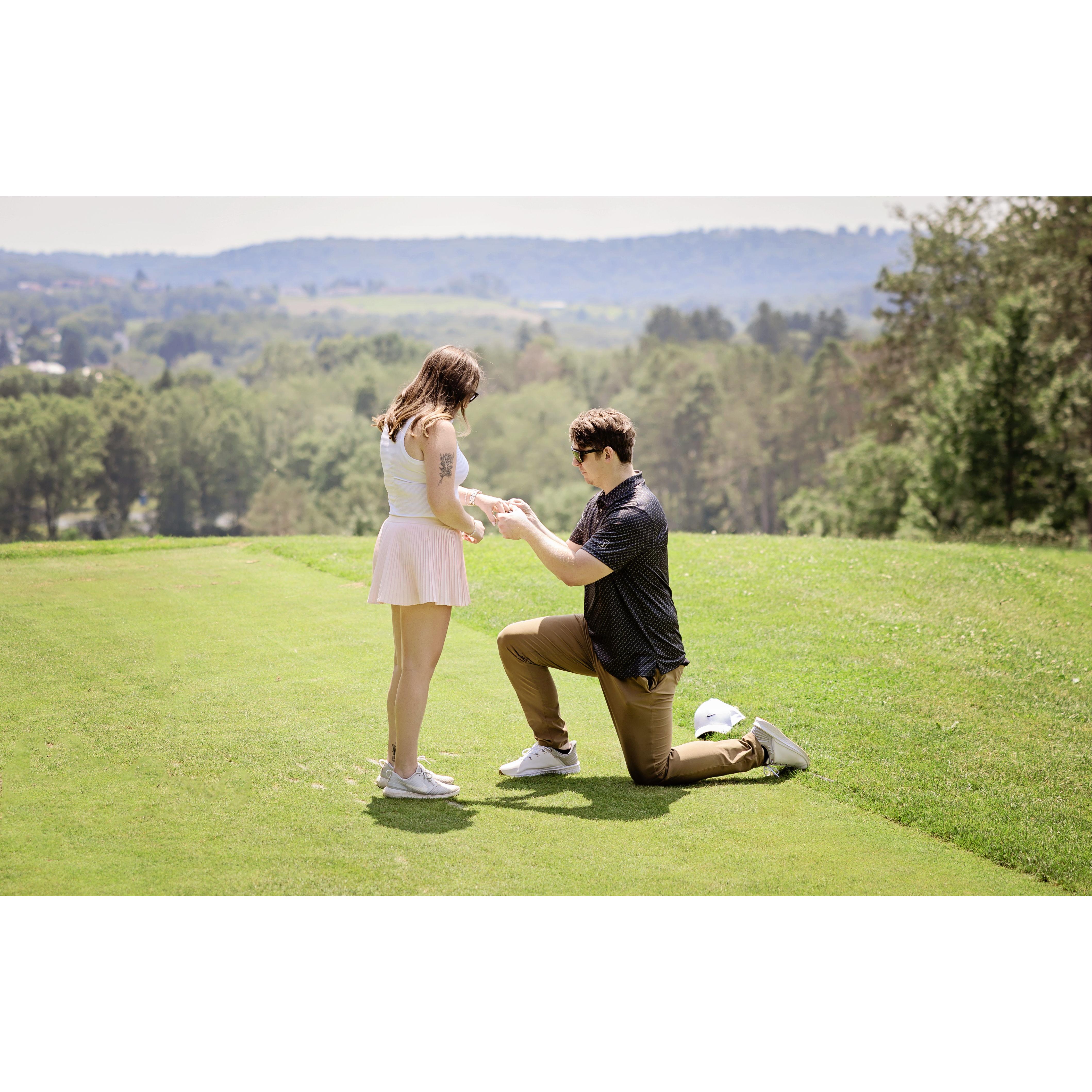 The moment she said "Yes!"