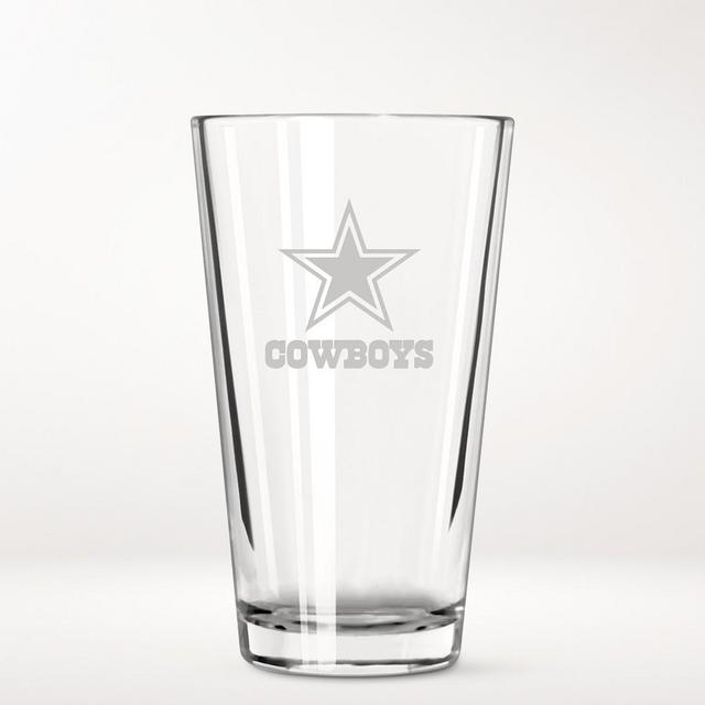 NFL Pint Glasses, Set of 4, Dallas Cowboys