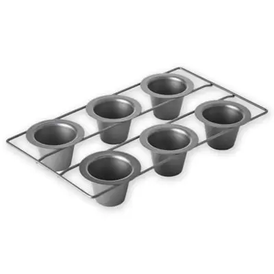 Chicago Metallic™ Professional Nonstick 6-Cup Popover Pan with Armor-Glide Coating