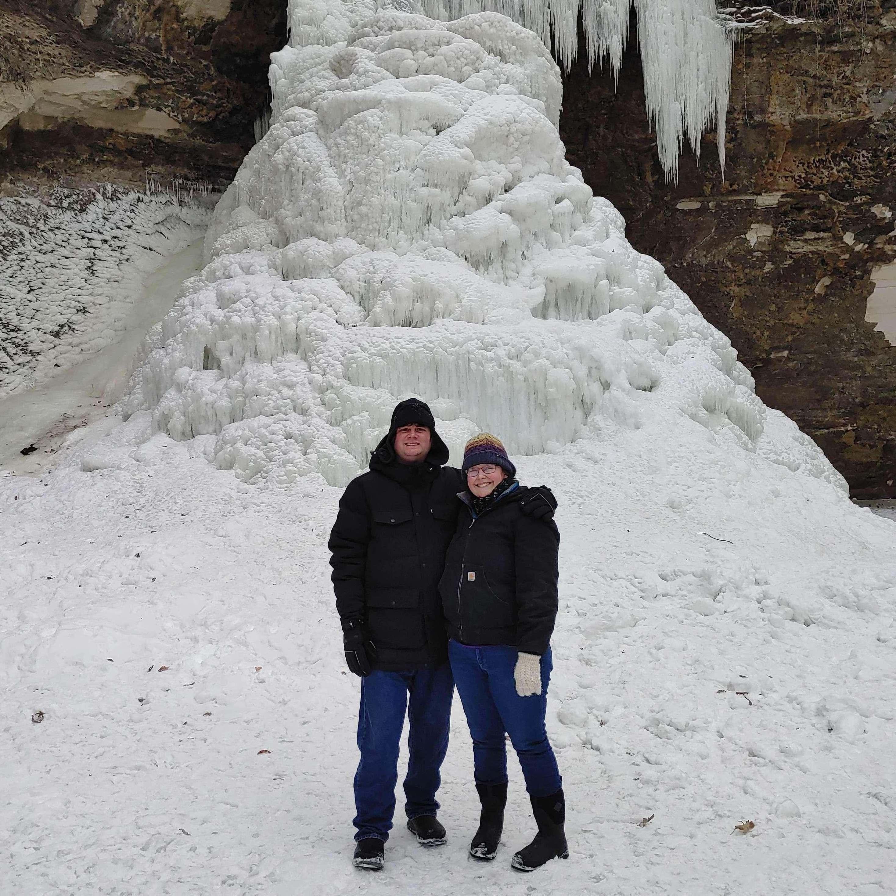 Even the waterfalls freeze in Minnesota!