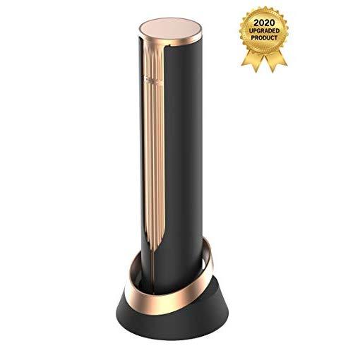 WITANHURST Electric Wine Opener Kit, Rechargeable Wine Bottle Opener Set, Cordless Automatic Corkscrew [Gifts for Women, Men, Wedding, Anniversary, Holiday, Teacher Appreciation] with [Built-in Foil Cutter] Charging Stand, USB Cable (Gold)