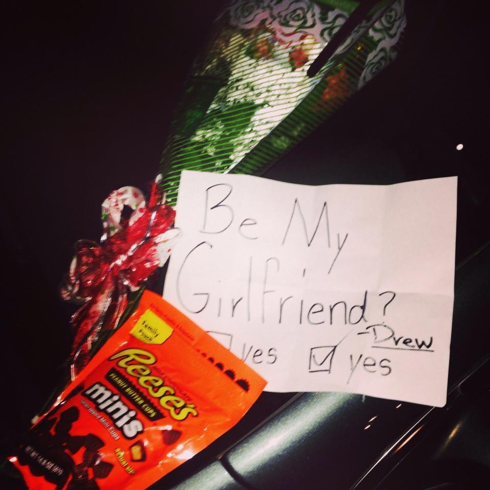 We he asked Paige to be his girlfriend!