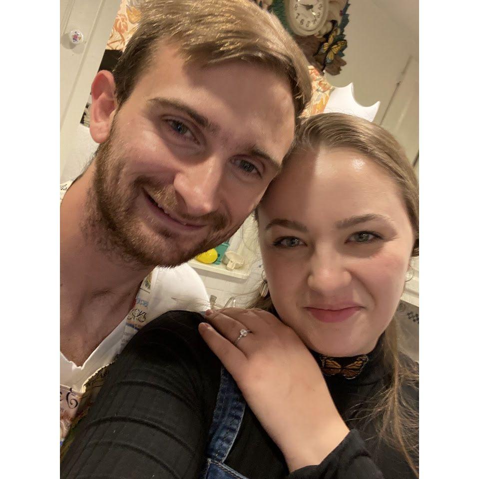 Right after getting engaged! - October 20, 2022