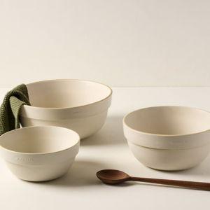 Set of Vintage-Inspired Mixing Bowls