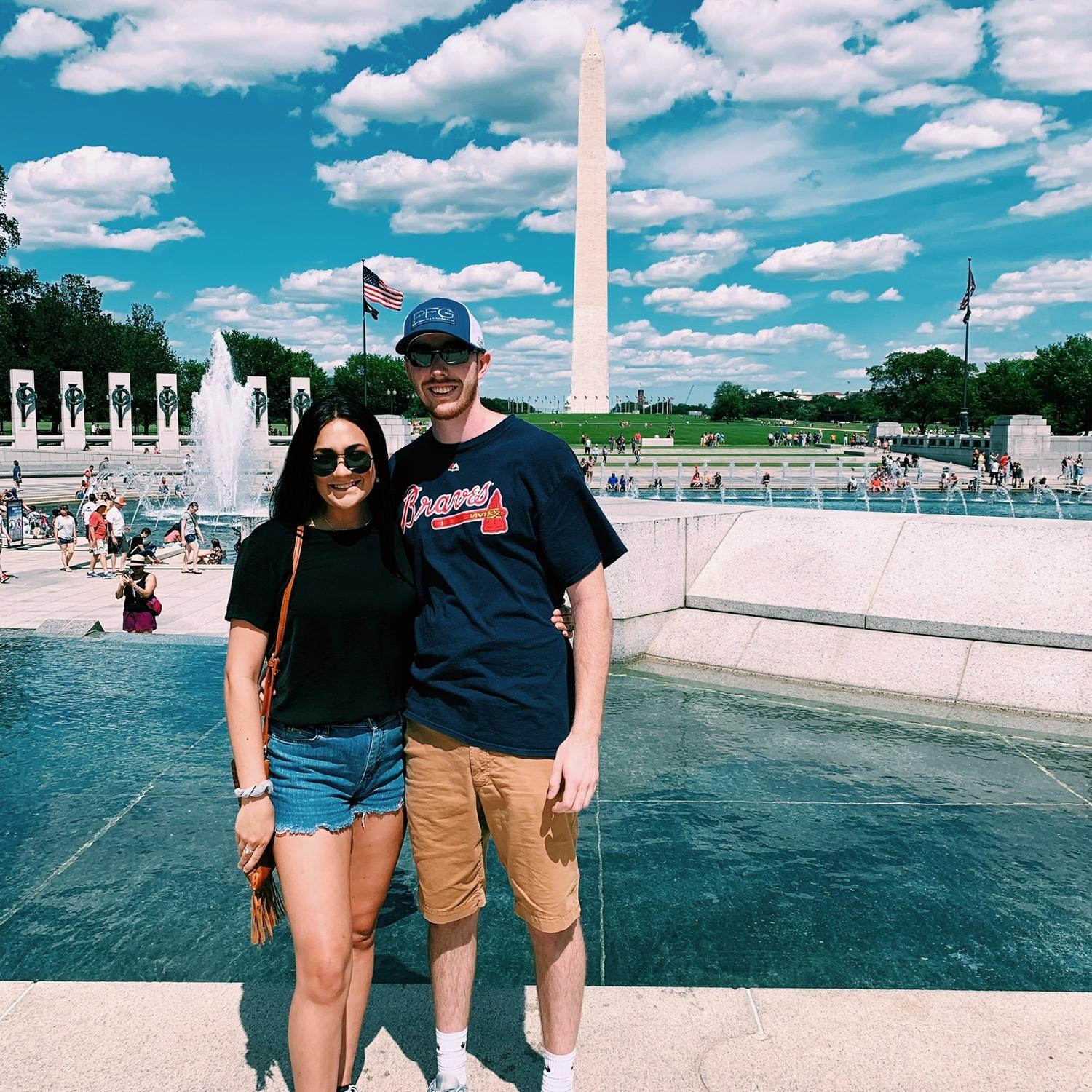 Lucas had an internship in Lorton, VA and Morgan enjoyed visiting him and making day trips to Washington, DC.