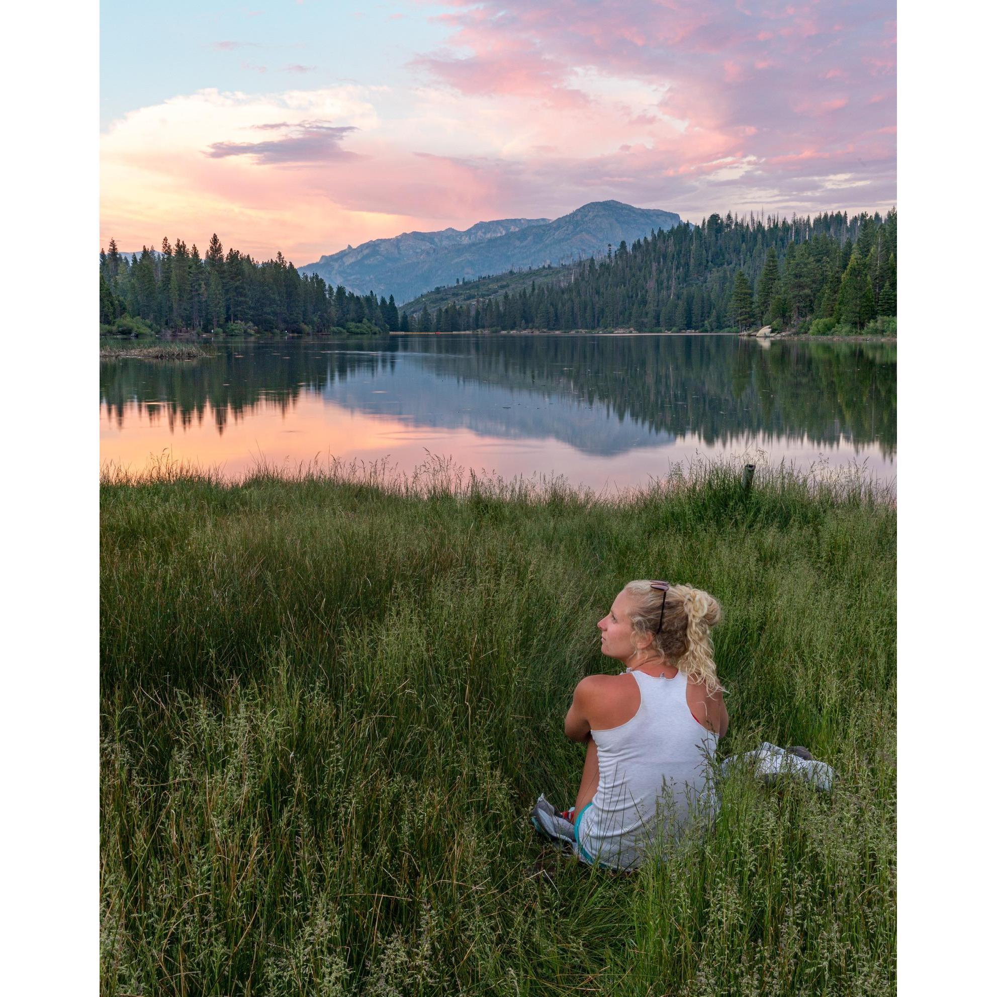 sunsets over hume lake together