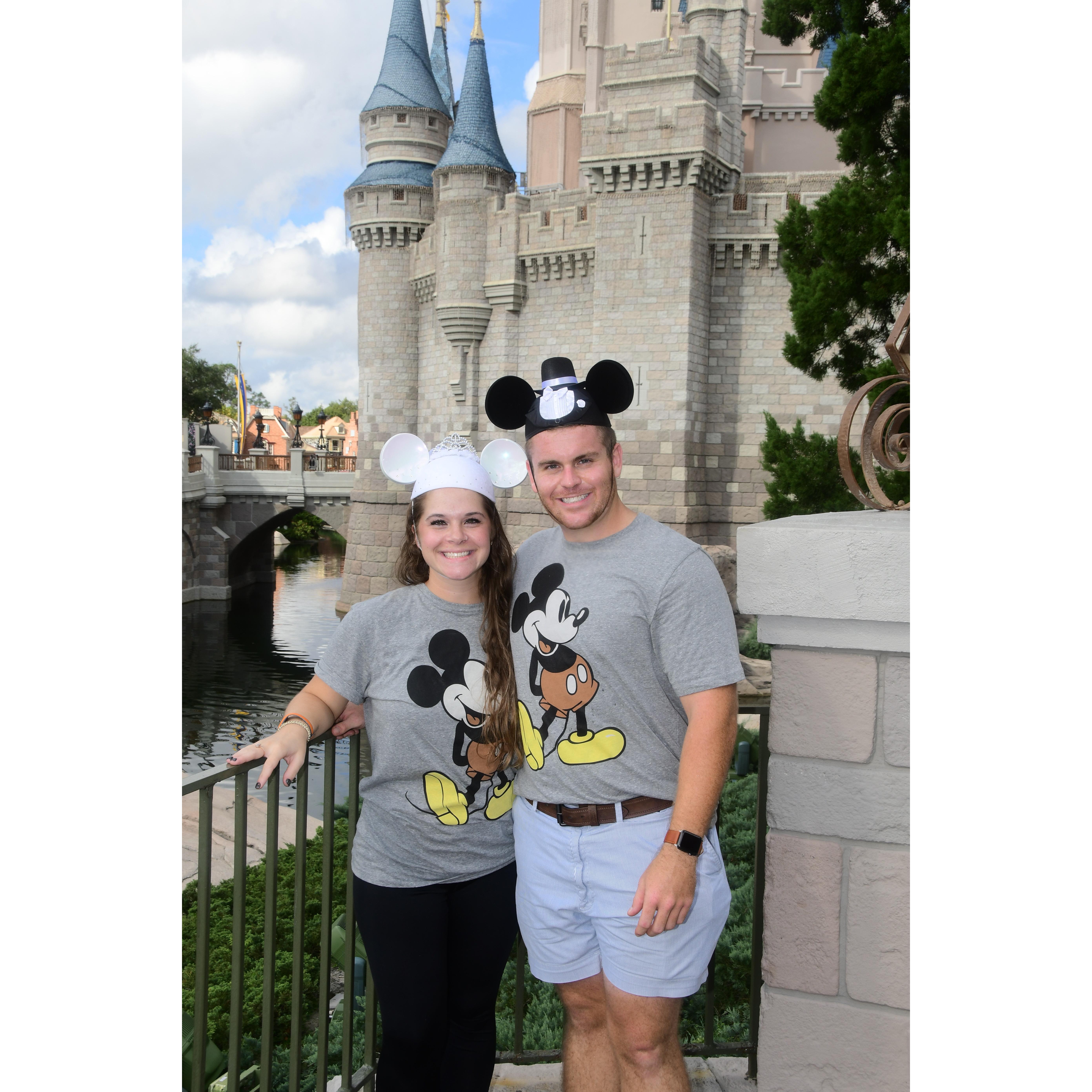 And he said he wasn't going to wear mickey ears.....lol