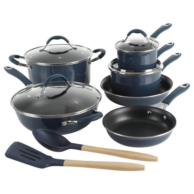 Cravings by Chrissy Teigen 12pc Aluminum Cookware Set - Blue