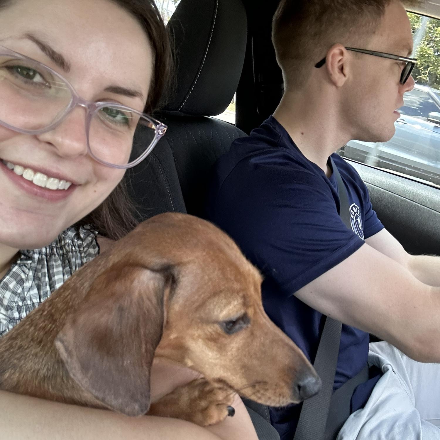 Road trip with Rosie! We always love to have fun as a little family!