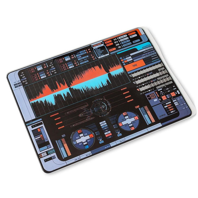 Star Trek: Picard LCARS Glass Cutting Board For Cooking, Meal Prep, and Serving | 16 x 12 Inches