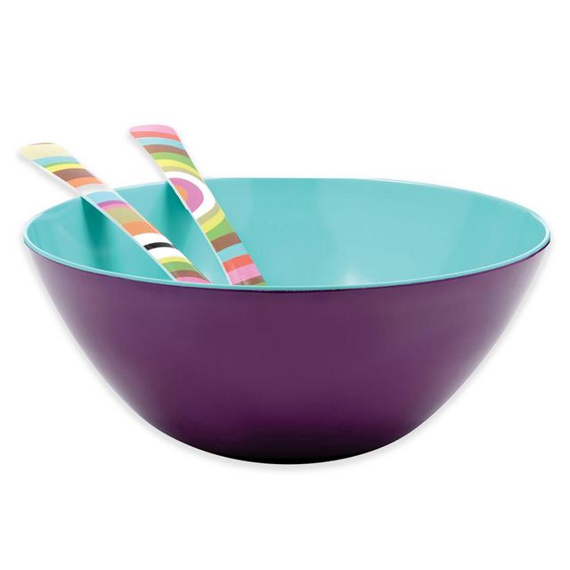 French Bull® Two-Tone Large Serving Bowl in Grape/Turquoise