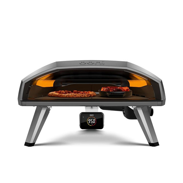 Ooni Koda 2 Pro Gas Pizza Oven – 18" Gas Powered Outdoor Oven with 28 mBar Regulator and Gas Hose, Gas powered Portable Pizza Oven - Black
