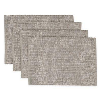 Casual Twist Rib Placemats in Beige (Set of 4)