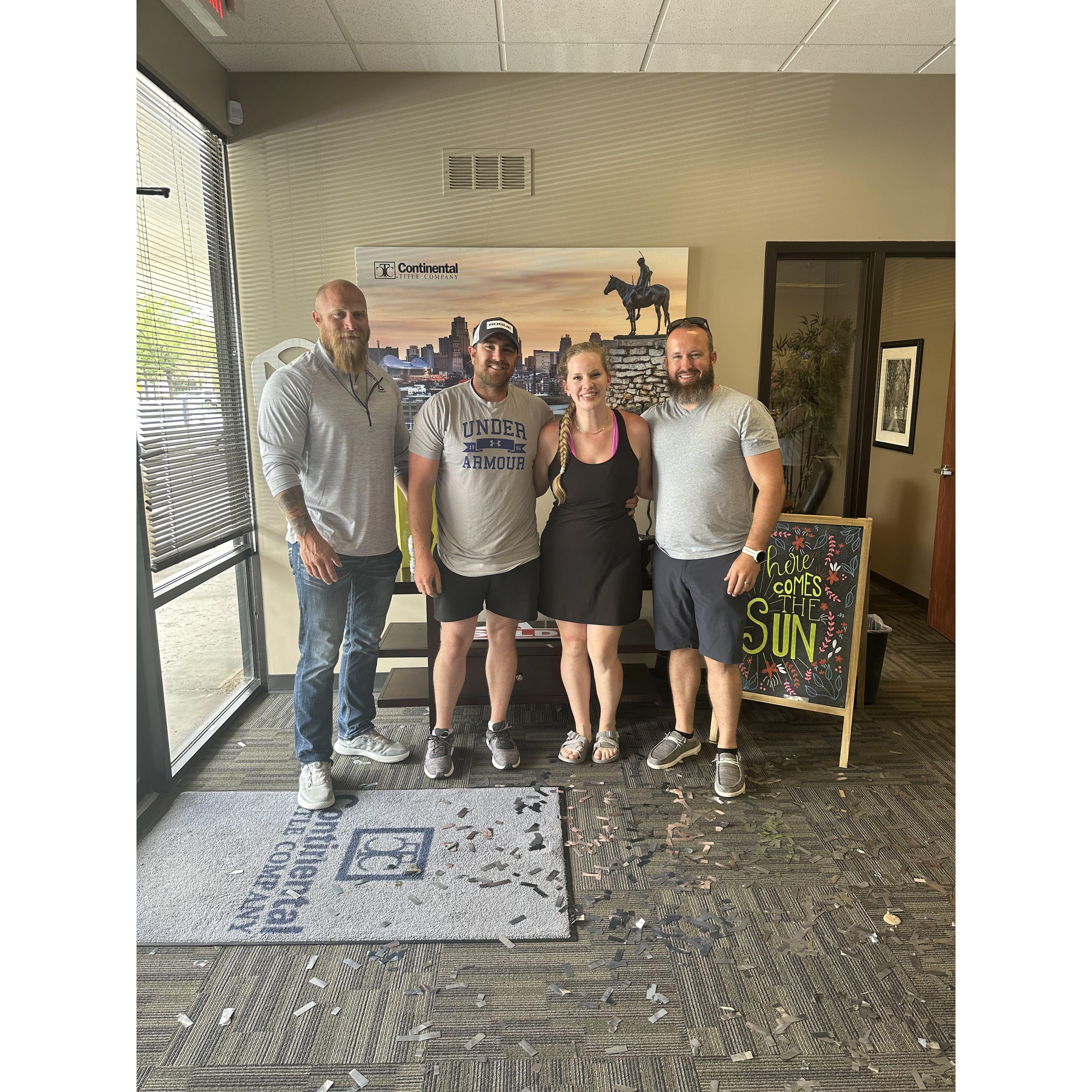 The day we bought our first home together!