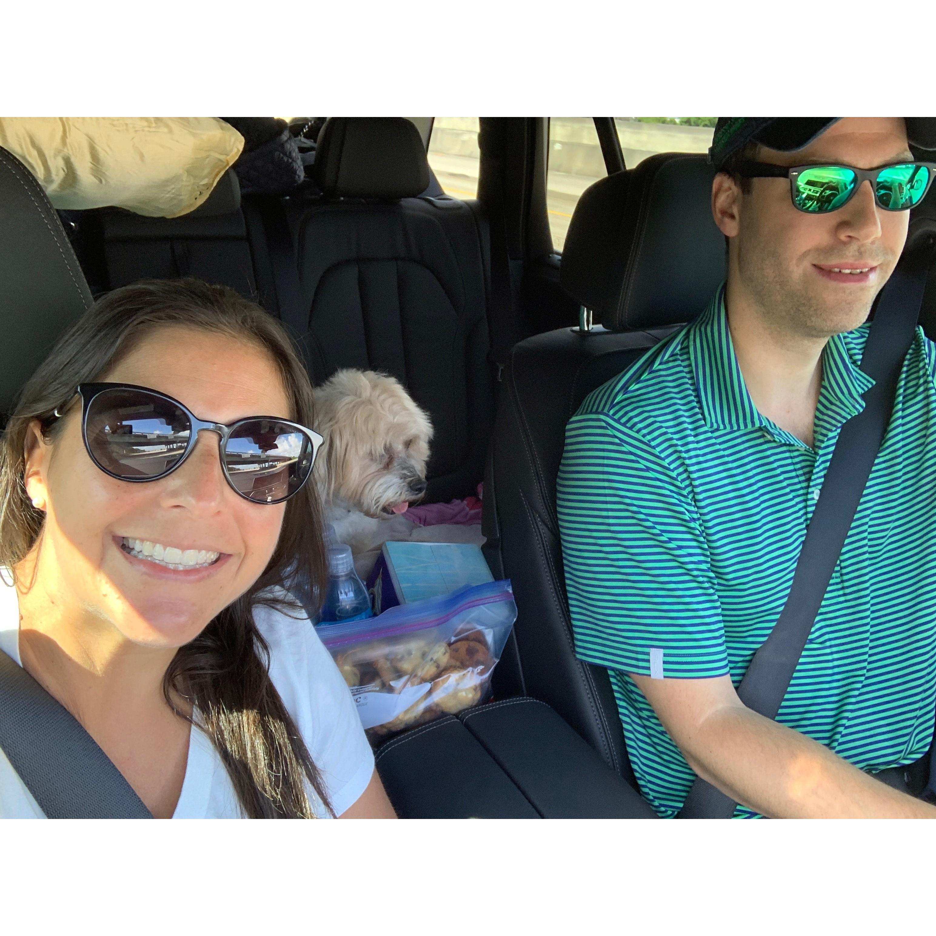 One of the many road trips to NY or Kentucky