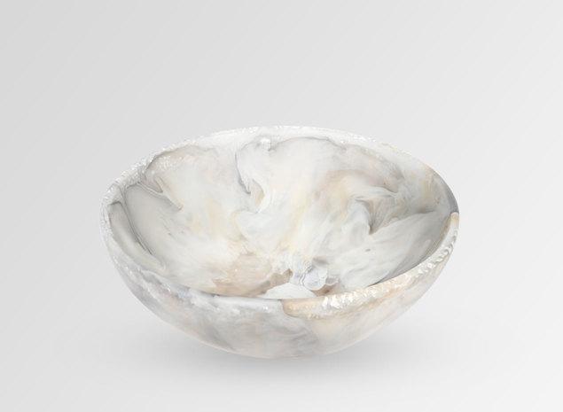 Medium Resin Ball Bowl - Sandy Pearl