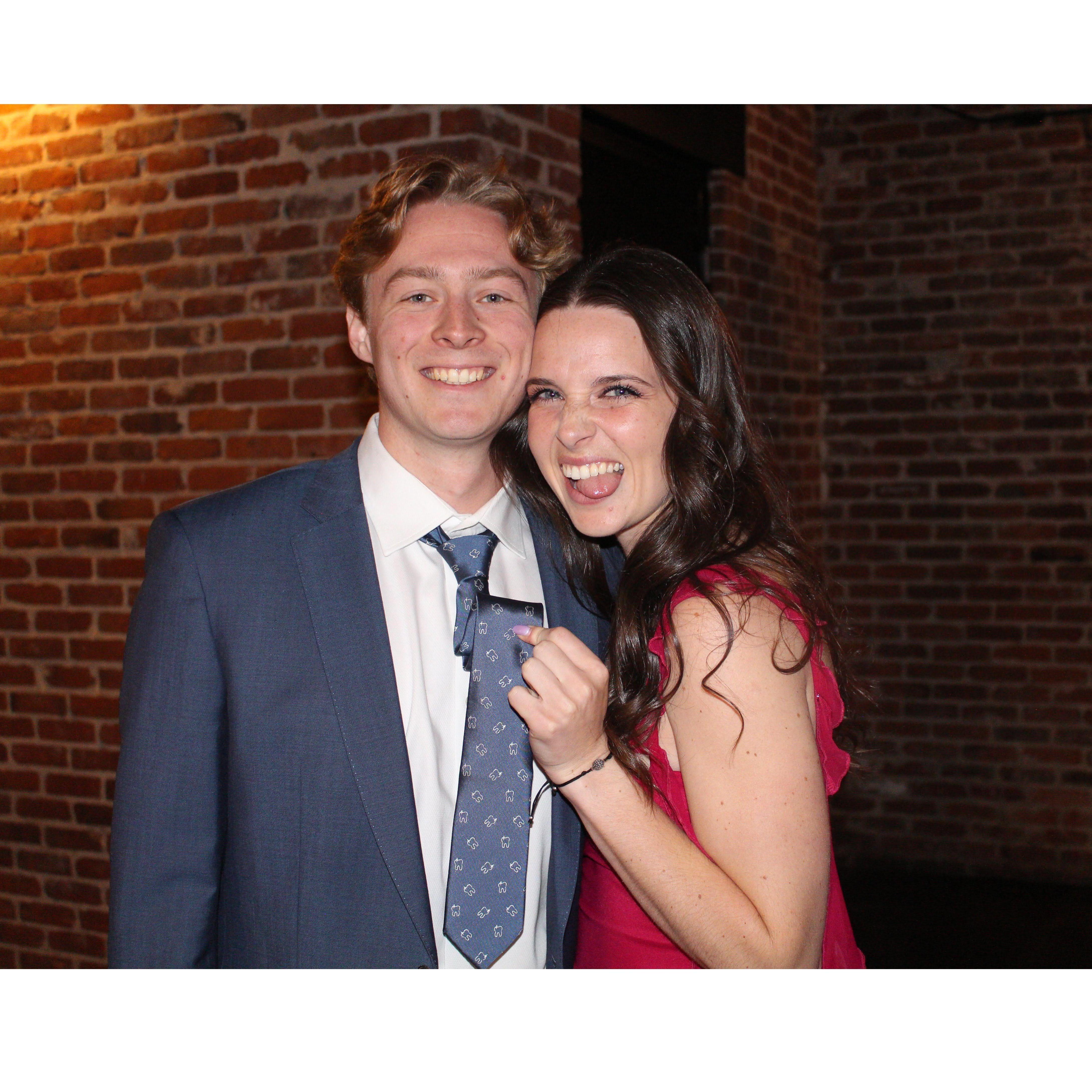 Dental Prom in March of 2025. Rumor has it, this is where Stephen pulled Chase aside to talk about plans for engagement...