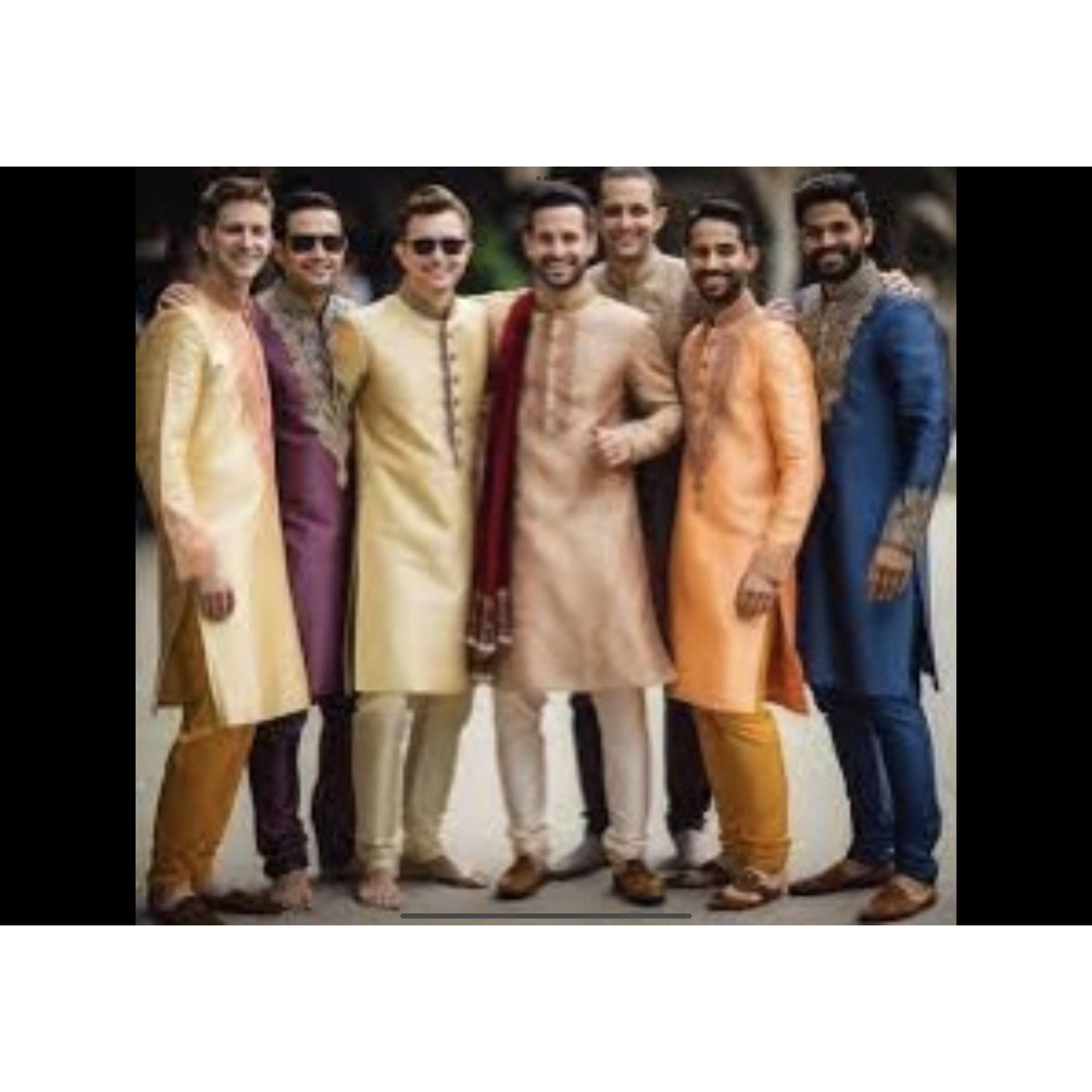Example of men wedding attire