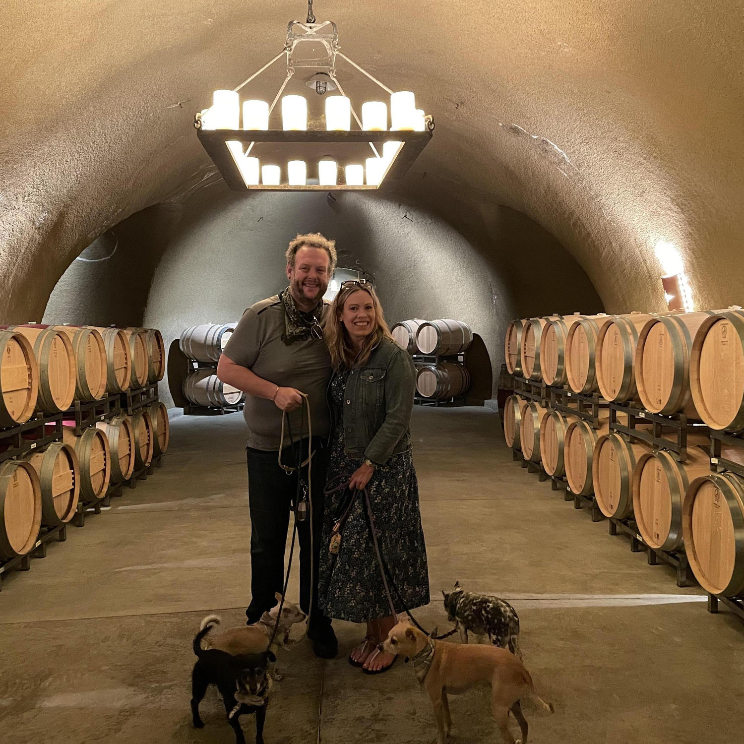 Wine cave at Keever Vineyard Napa April 2021
