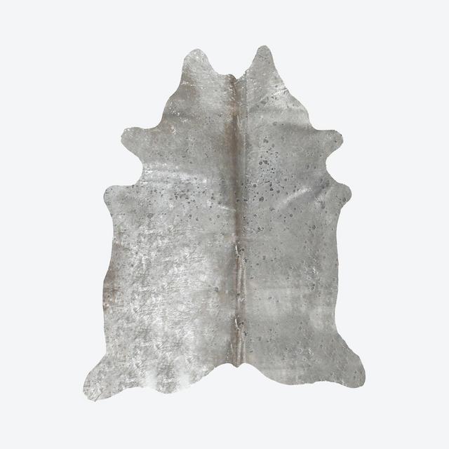 Scotland Cowhide Rug - Grey / Silver by Natural