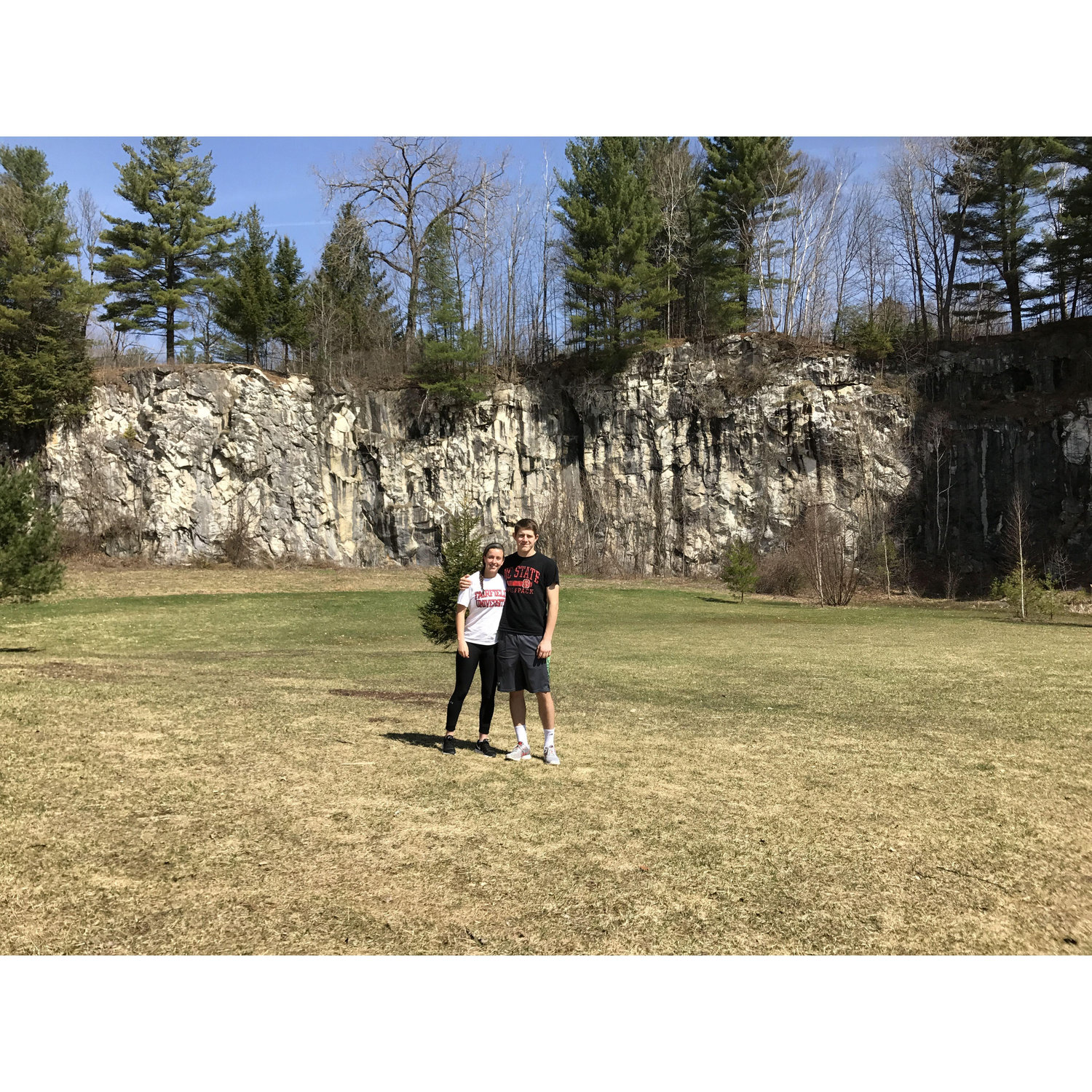 Our first trip together, we went ziplining in Western MA