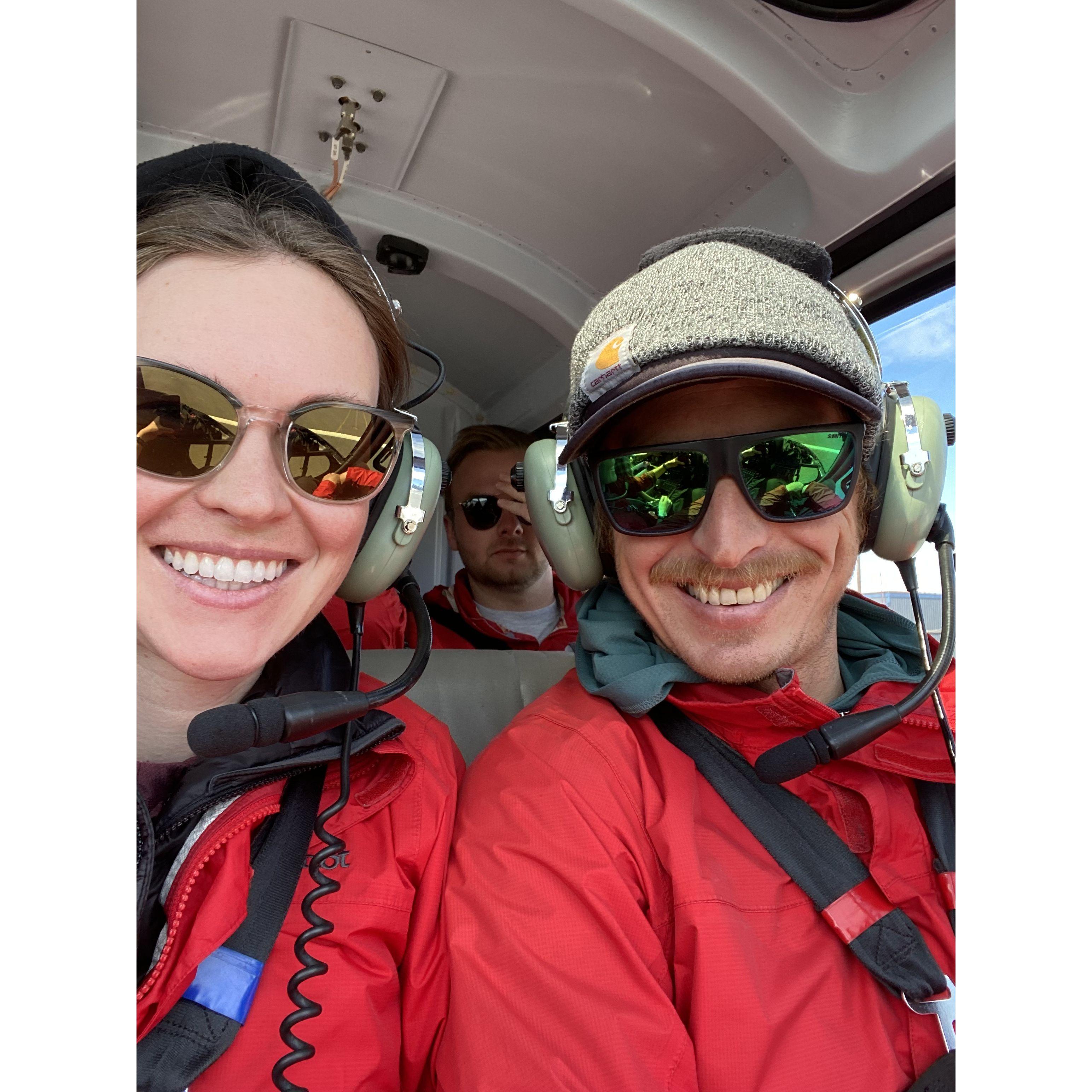 Helicopter ride to walk on the Mendenhall Glacier