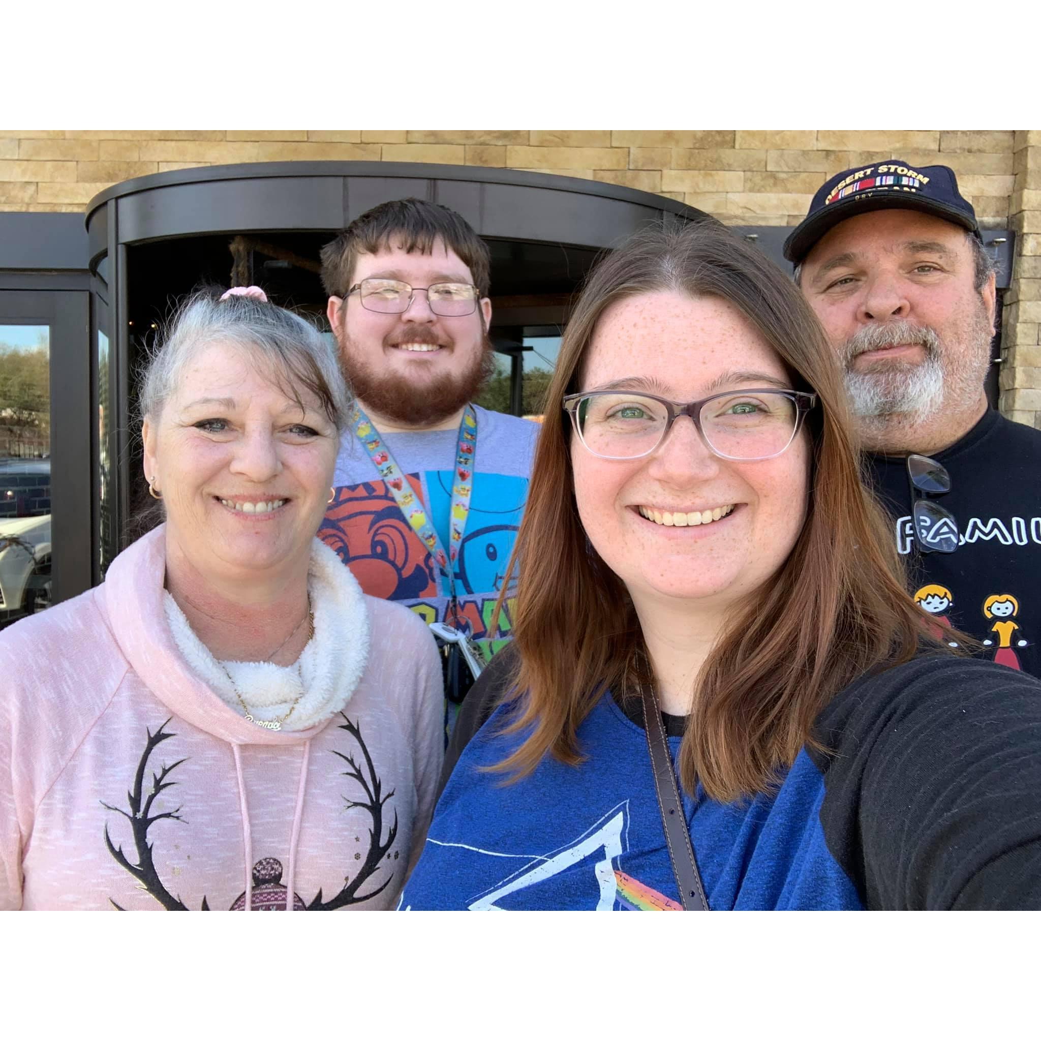 Birthday dinner with parents