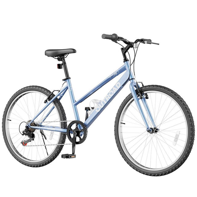 Max4out 26 inch 7-Speed Commuter Bicycle,Men's Cruiser Bike/Mountain Bike/Hybrid Bicycle,V Brake,Metal Frame, Adult Bike (Black, White, Blue, Green, Purple, Pink)