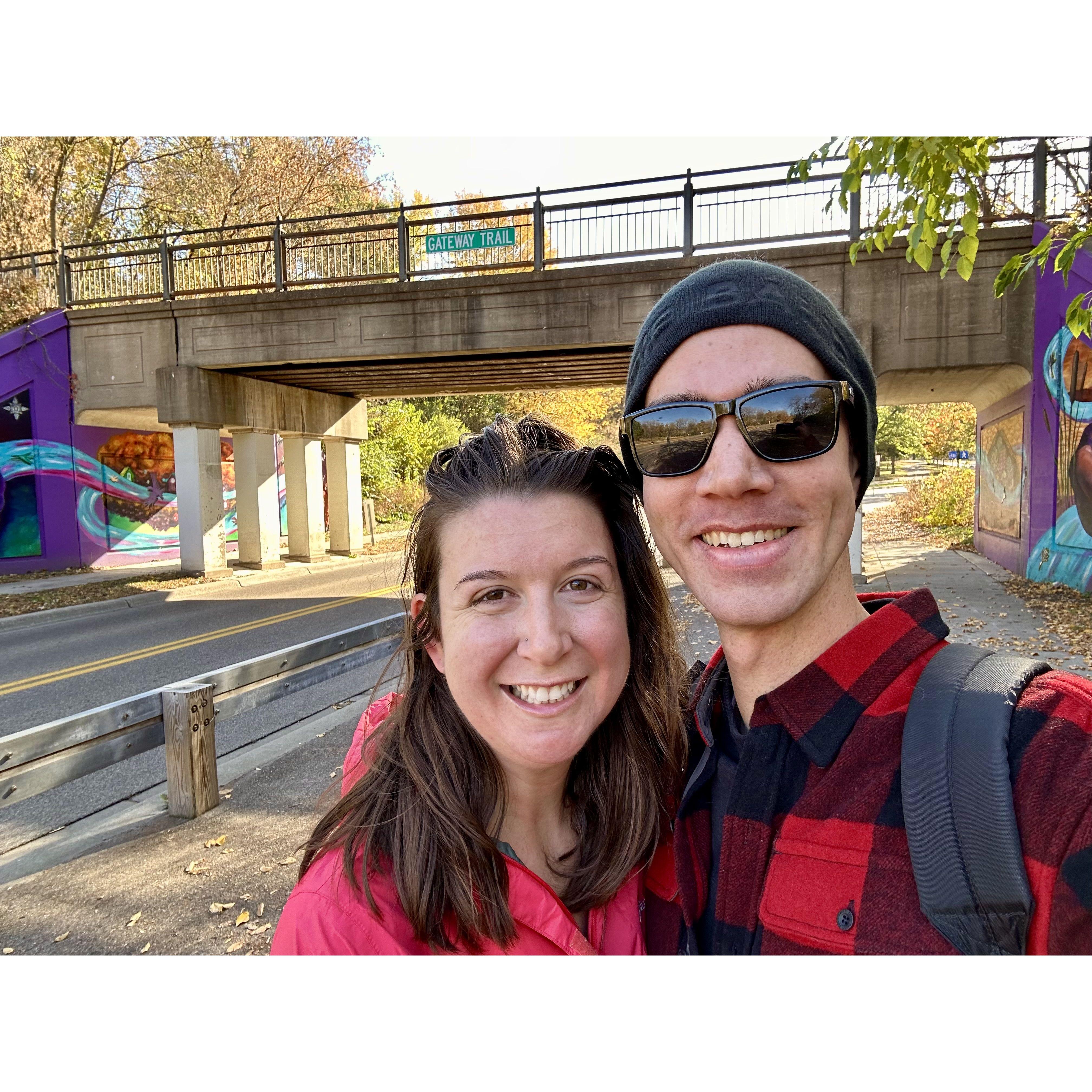 We biked from Becca's house in St. Paul to Stillwater and back on a beautiful fall day.
