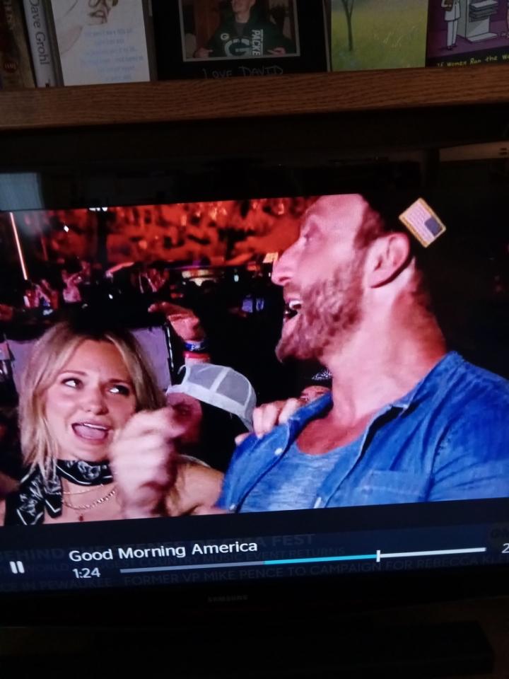 Our first appearance on "Good Morning America", where Eric knew exactly none of the words to Dirks Bentley, but Julia didn't make him feel bad about it.