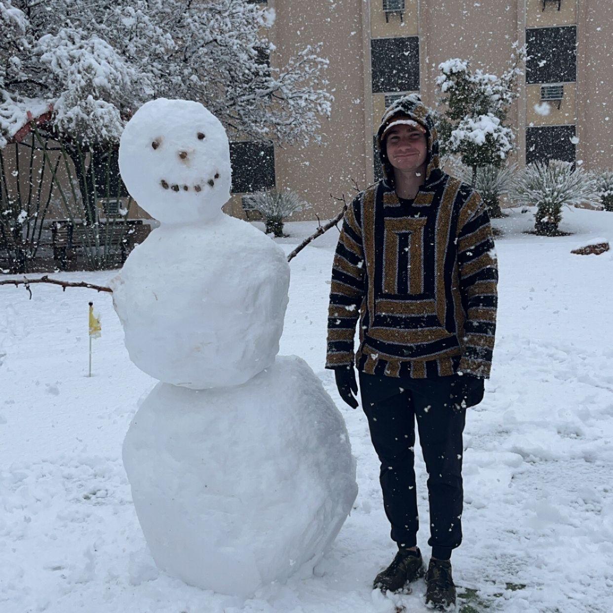 Arizona Snowman in Siera Vista Arizona