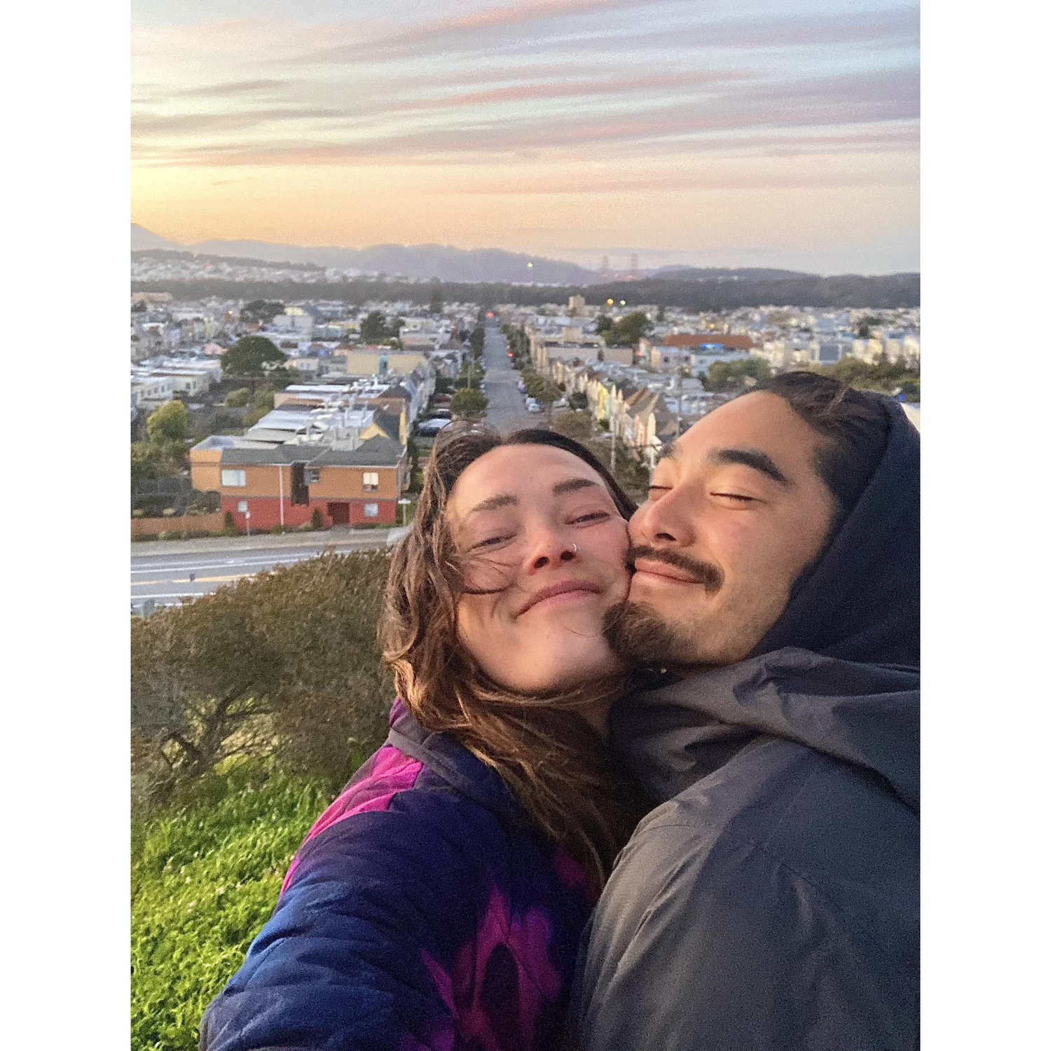 Ending our day walking around the nearby park; overlooking ocean beach, the golden gate bridge, Mt. Tamalpais and beyond.