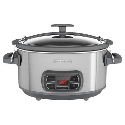 BLACK+DECKER™ 7qt. Programmable Slowcooker with Digital Timer, Portable with Locking Lid SCD1007