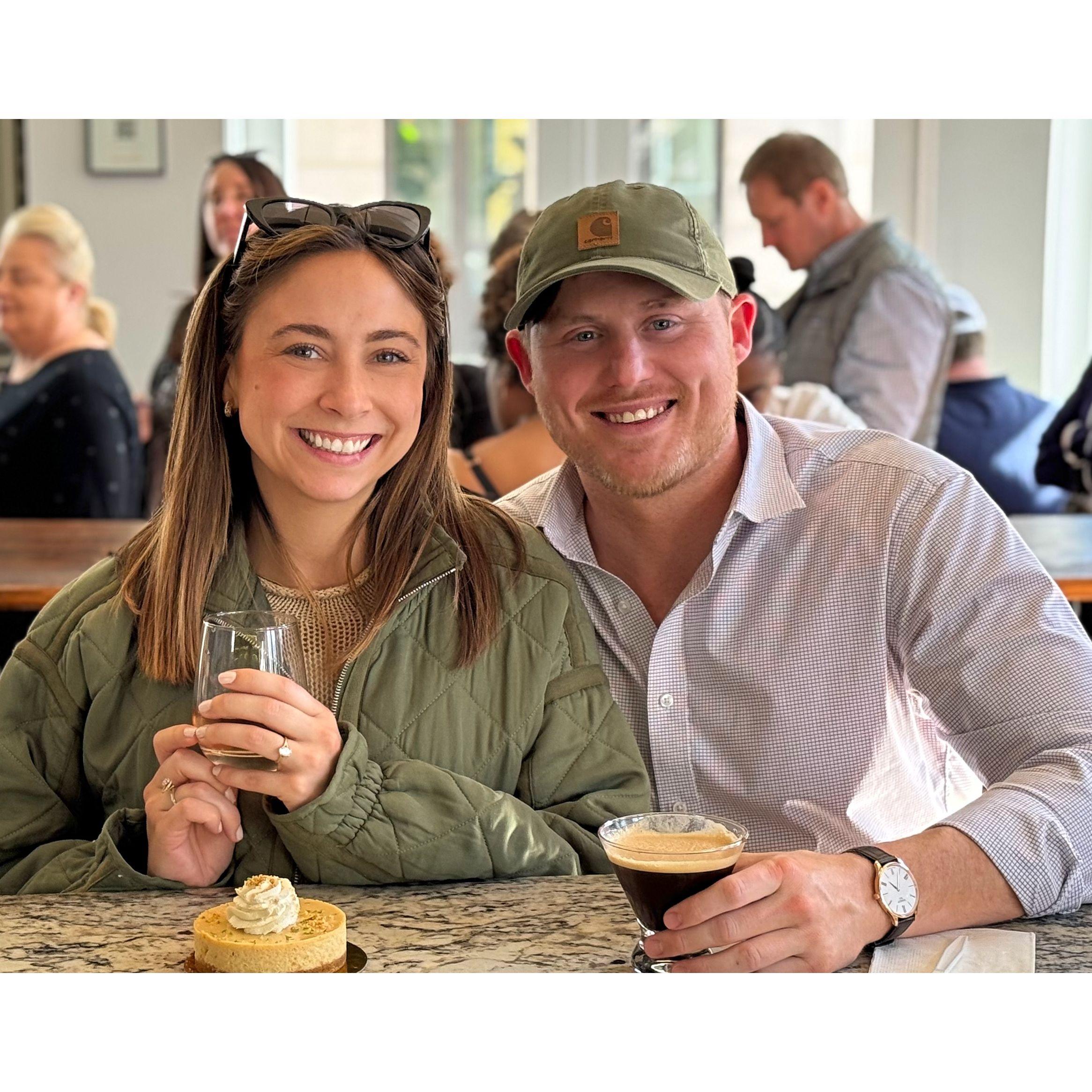 In Charleston the day after we got engaged!