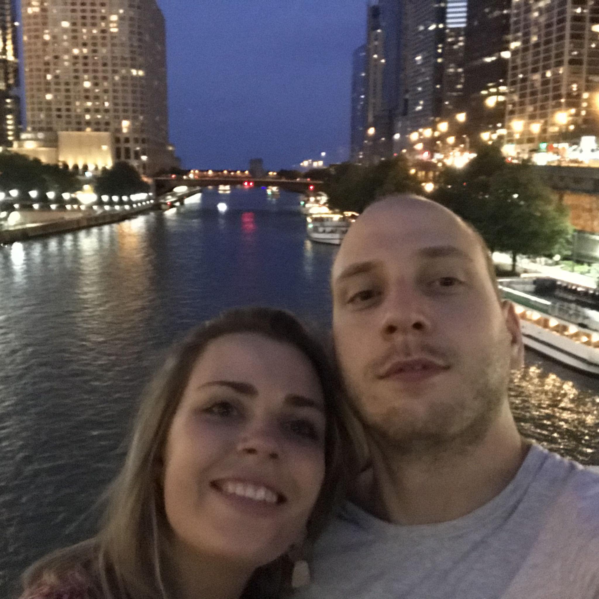 Jonah visiting me in Chicago on a work trip!